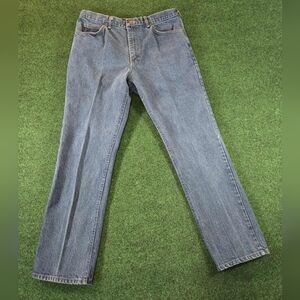 Vintage Lee Jeans 204-0289 Union Made in USA 38x32 Regular Straight Med Wash